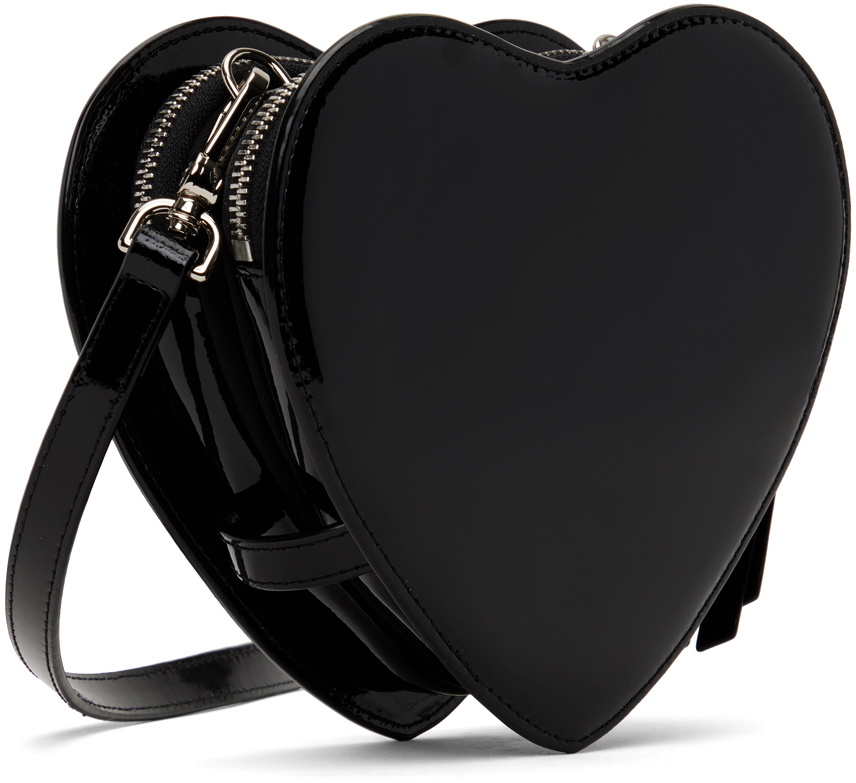 Vivienne Westwood Black Louise Heart Crossbody Bag