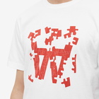 Wood Wood Men's Ace Puzzle Logo T-Shirt in White