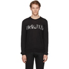 Alexander McQueen Black Intarsia Dancing Skeleton Sweater