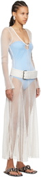 Gimaguas Off-White Rete Maxi Dress
