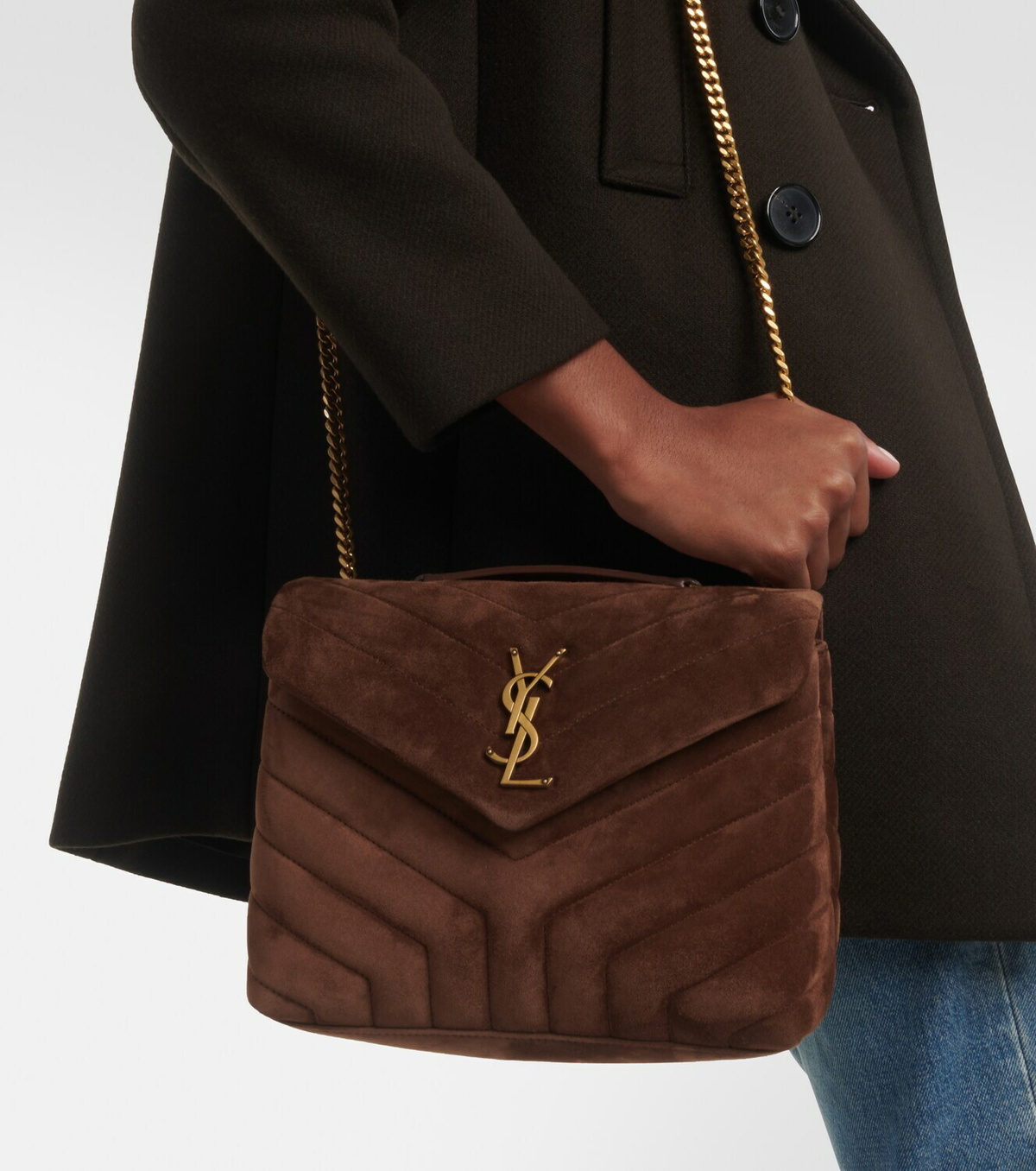 Saint Laurent Loulou Small suede shoulder bag Saint Laurent