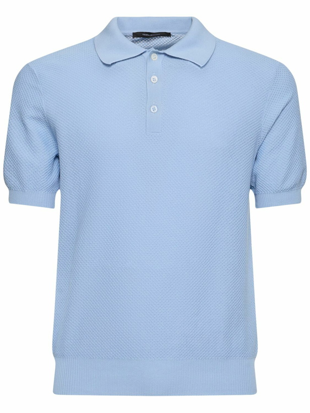 Photo: TAGLIATORE Frat Cotton Jacquard Polo