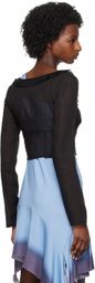 TheOpen Product Black Sea Shell Ruffle Blouse