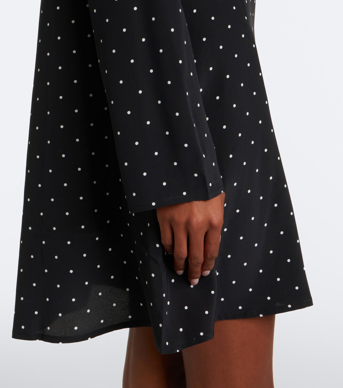 Asceno Larissa polka-dot silk minidress