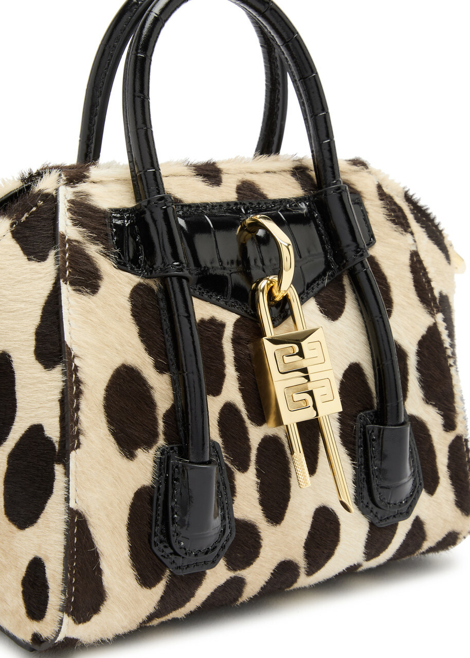 Givenchy Antigona Lock Toy Leopard Calf-hair top Handle bag Givenchy Antigona Lock Toy Leopard Calf-hair top Handle bag