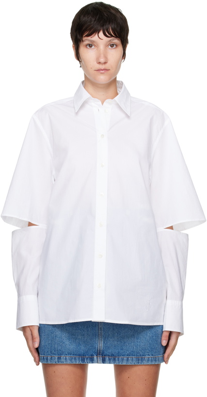 Photo: JW Anderson White Cutout Shirt