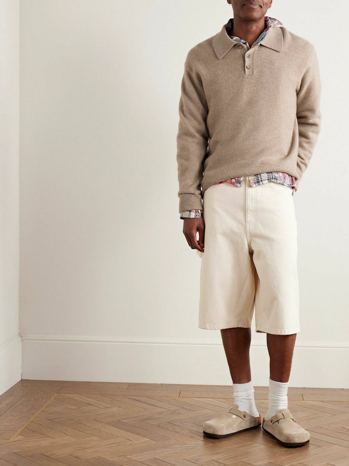Guest In Residence - Allday Cashmere Polo Shirt - Neutrals