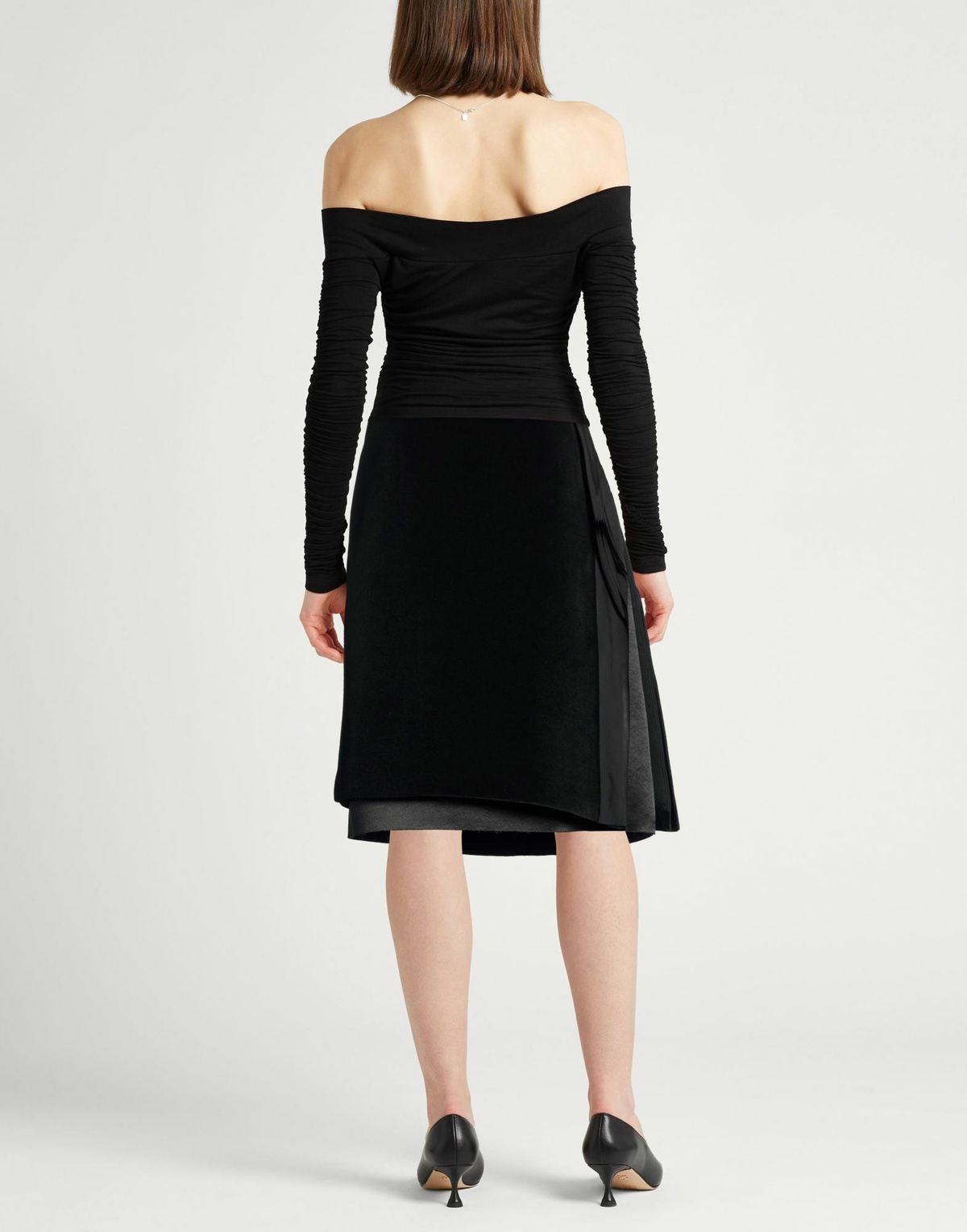 Jil Sander Womens Midi skirt in Black