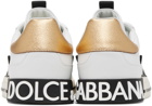 Dolce & Gabbana White & Gold 2.Zero Custom Sneakers