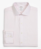 Brooks Brothers Men's Stretch Soho Extra-Slim-Fit Dress Shirt, Non-Iron Twill English Collar Micro-Check | Pink