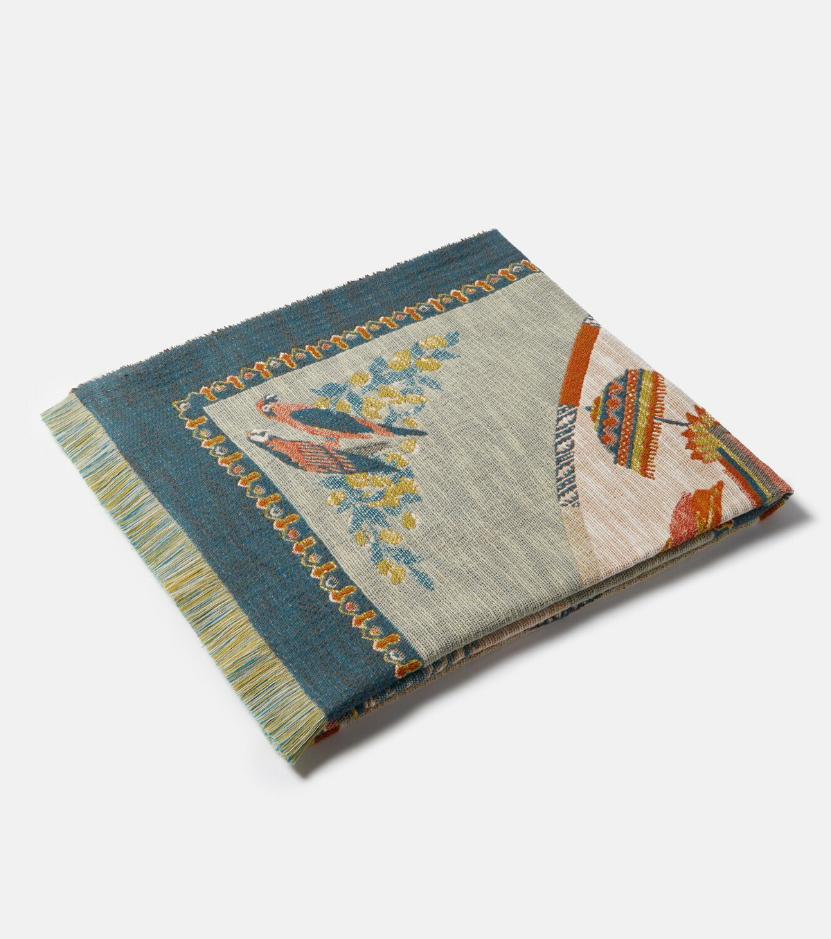 Etro Shanti embroidered cotton throw