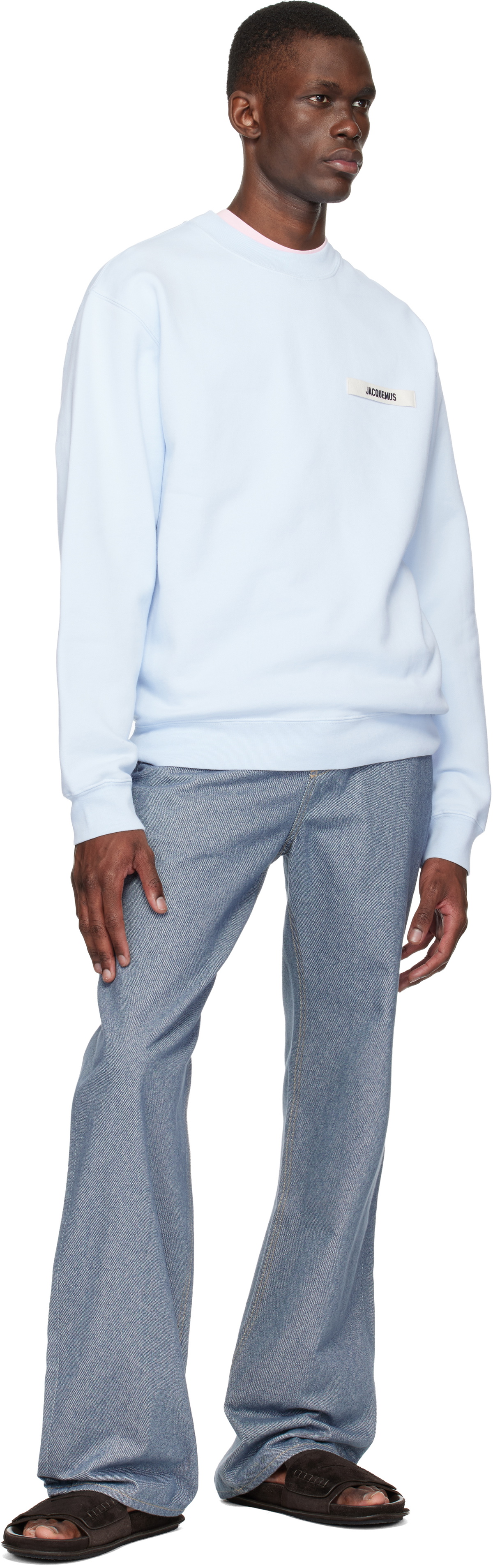 JACQUEMUS Blue 'The Gros Grain' Sweatshirt
