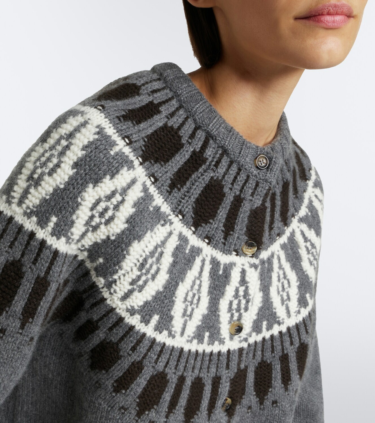 Arch4 Fair Isle cashmere cardigan