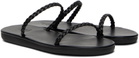 Ancient Greek Sandals Black Aprilia Sandals