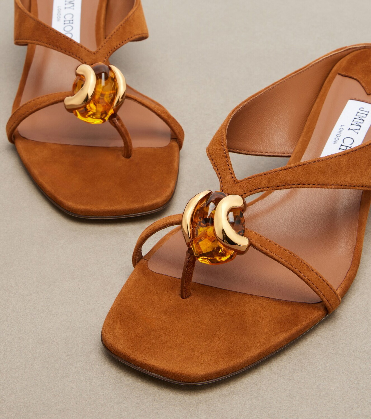 Jimmy Choo Emeri embellished suede sandals
