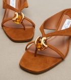 Jimmy Choo Emeri embellished suede sandals