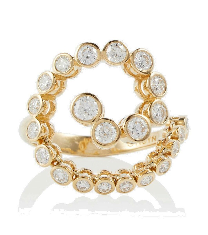 Photo: Ondyn Spiralis 14kt gold ring with diamonds