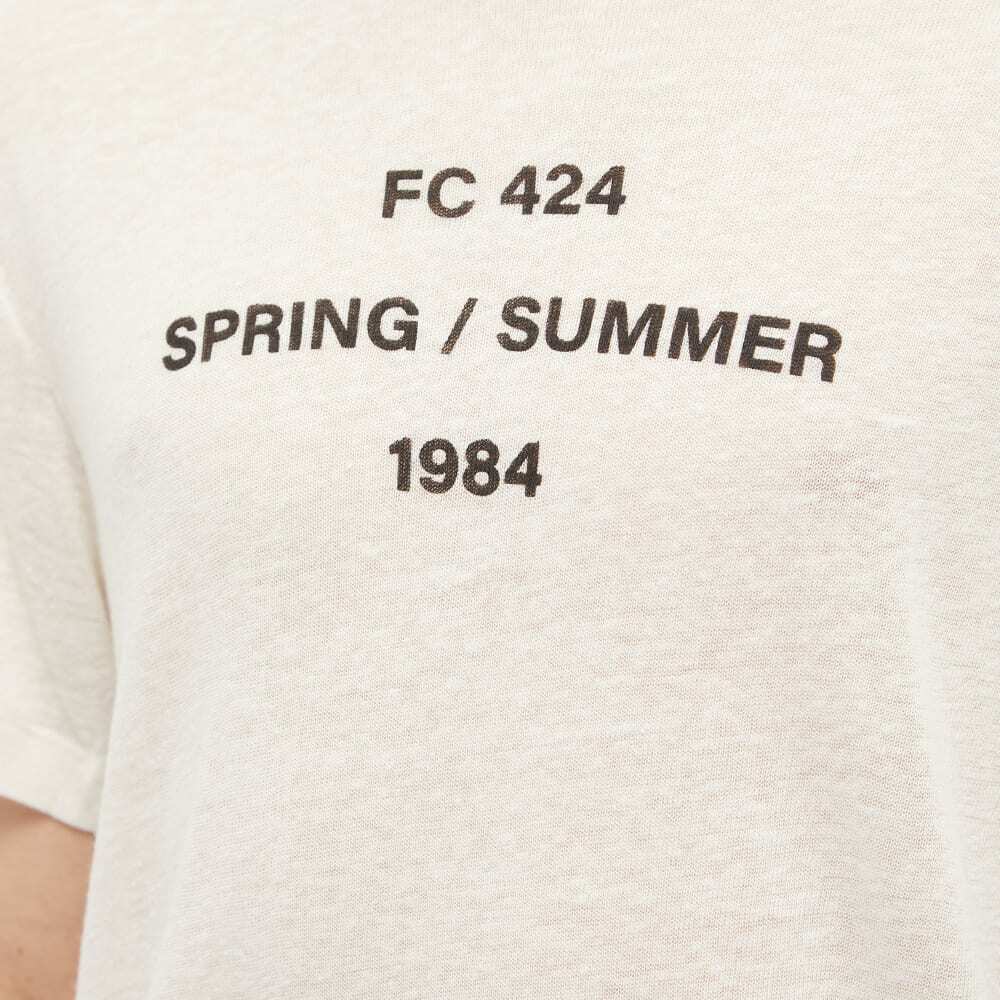 424 Men's FC 1984 Logo T-Shirt in White 424 424 Men's FC 1984 Logo T-Shirt in White 424