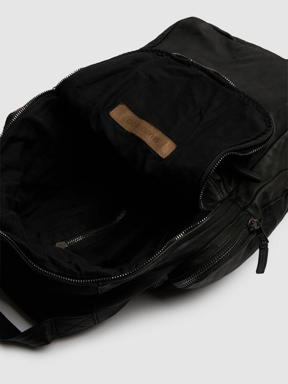 GIORGIO BRATO Brushed Leather Weekend Backpack Giorgio Brato