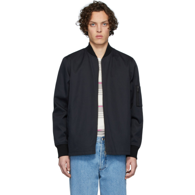 Photo: A.P.C. Navy Greg Bomber Jacket