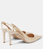 Tom Ford Angelina croc-effect leather slingback pumps