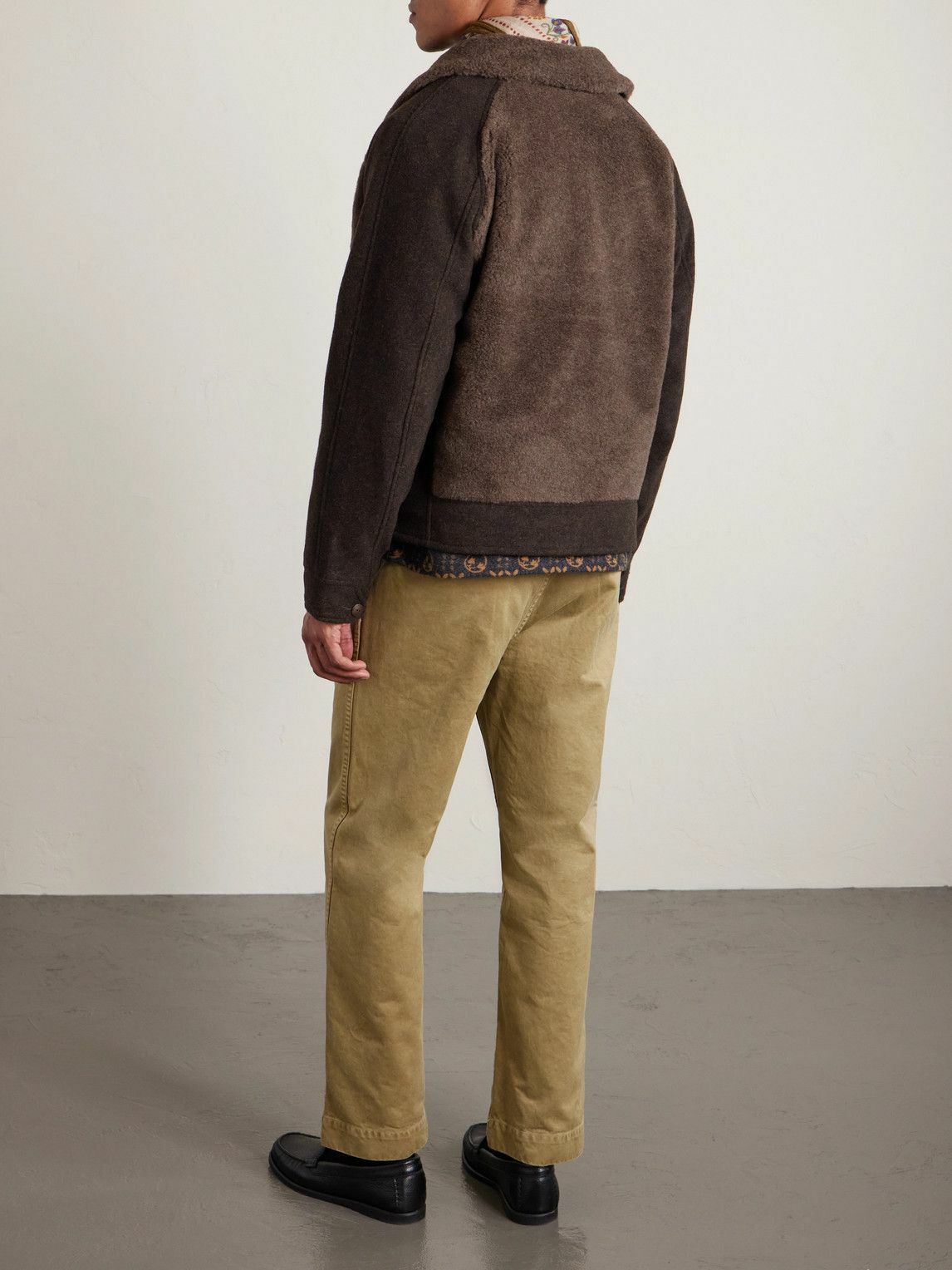 RRL - Fleece-Panelled Wool-Blend Jacket - Brown