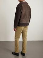 RRL - Fleece-Panelled Wool-Blend Jacket - Brown