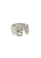 Valentino Garavani Vlogo Swarovski Crystal-embellished Ring Gold