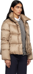 Max Mara Beige Seica Down Jacket