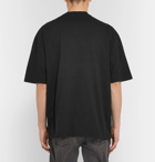 Balenciaga - Logo-Print Cotton-Jersey T-shirt - Black