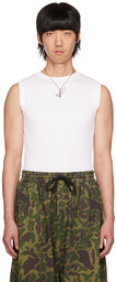 LU'U DAN White Serpent Tank Top