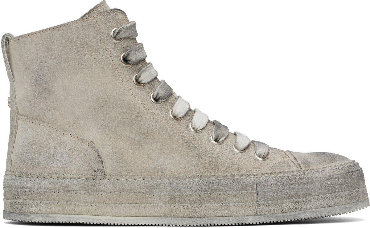 Ann Demeulemeester Gray Orvo High-Top Sneakers