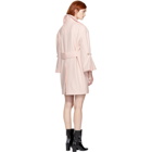 Carven Pink Ruffle Sleeve Coat