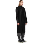 Rick Owens Black Wrap Coat