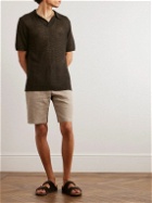 NN07 - Bernhard Linen Polo Shirt - Brown