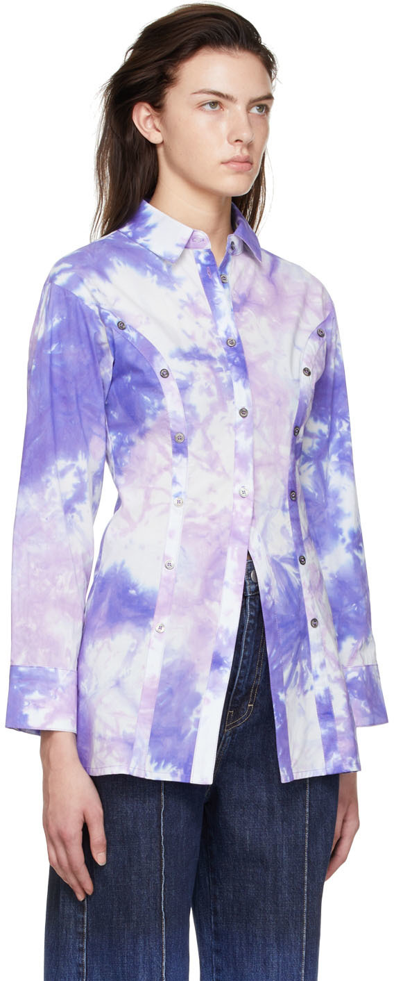 Rokh Purple Cotton Shirt