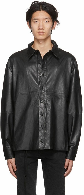 Photo: FREI-MUT Black Car Leather Jacket