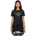Acne Studios Black Printed Logo T-shirt