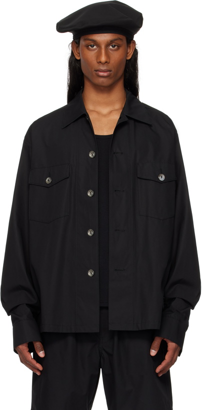 Photo: TAKAHIROMIYASHITA TheSoloist. Black Smokey Type 01 Overshirt
