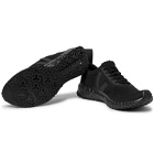 Rick Owens - Veja Rubber-Trimmed Stretch-Knit Sneakers - Black
