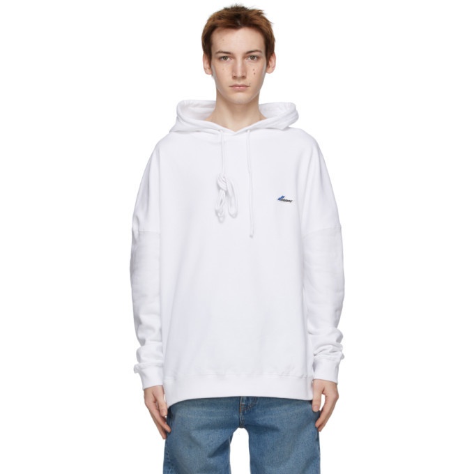 Photo: We11done White Logo Patch Hoodie