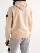 Stone Island - Logo-Appliquéd Cotton-Jersey Hoodie - Neutrals