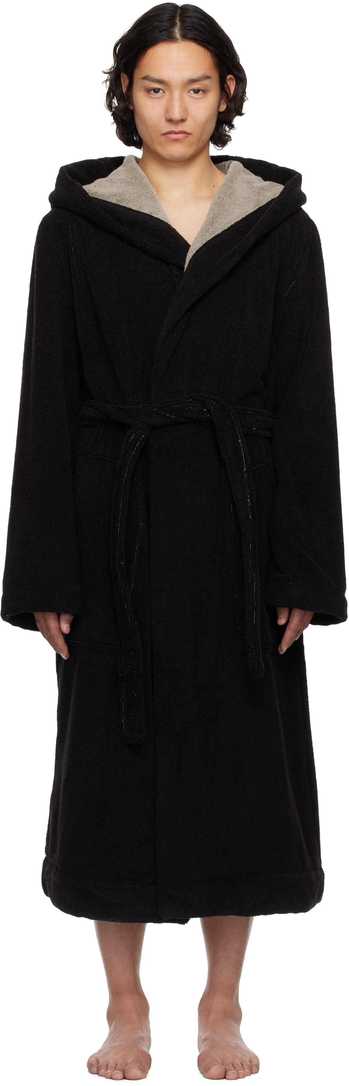 Rick Owens Black Beach Robe Rick Owens