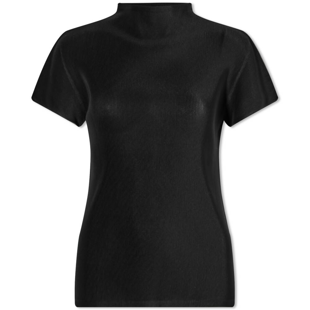 Pleats Please Issey Miyake Women's Mist Pleats Basics Top in Black