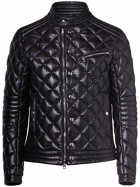 MONCLER - Zancara Quilted Leather Moto Jacket