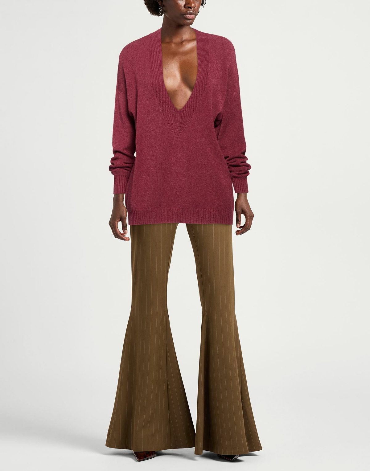 Manila Grace Womens Sweater Garnet