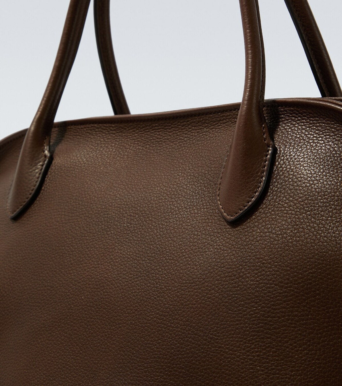 The Row Agnes 16 leather top-handle bag