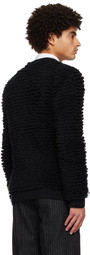 Ernest W. Baker Black Crewneck Cardigan