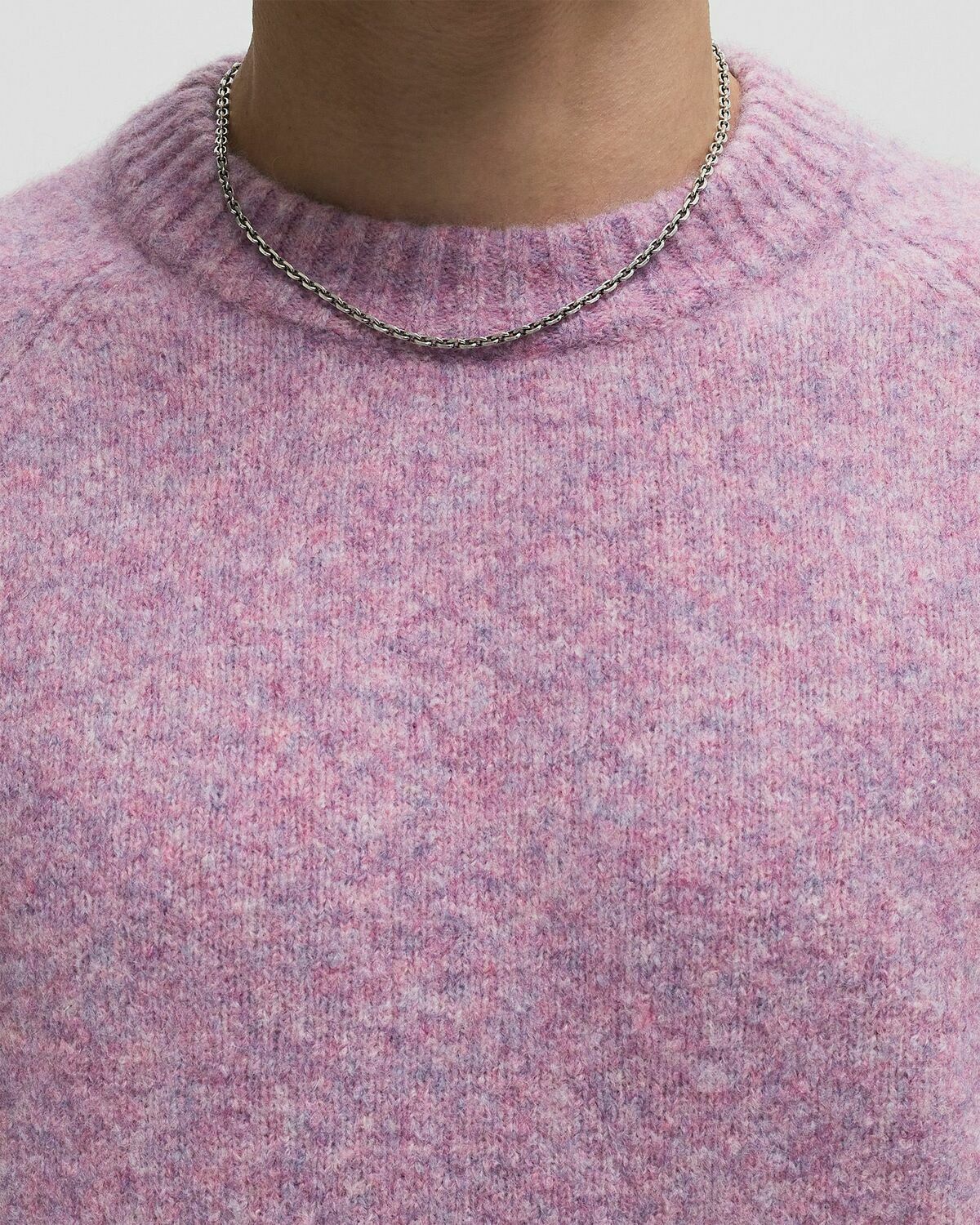 Les Deux Gilbert Roundneck Knit pink Mens Pullover