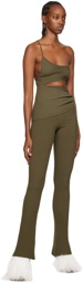 ANDREĀDAMO Khaki Flare Trousers